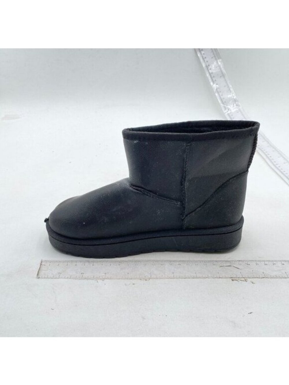 Platform Mini Boot For Women Short Ankle Boot Fur Fleece Lined Sneakers Grey